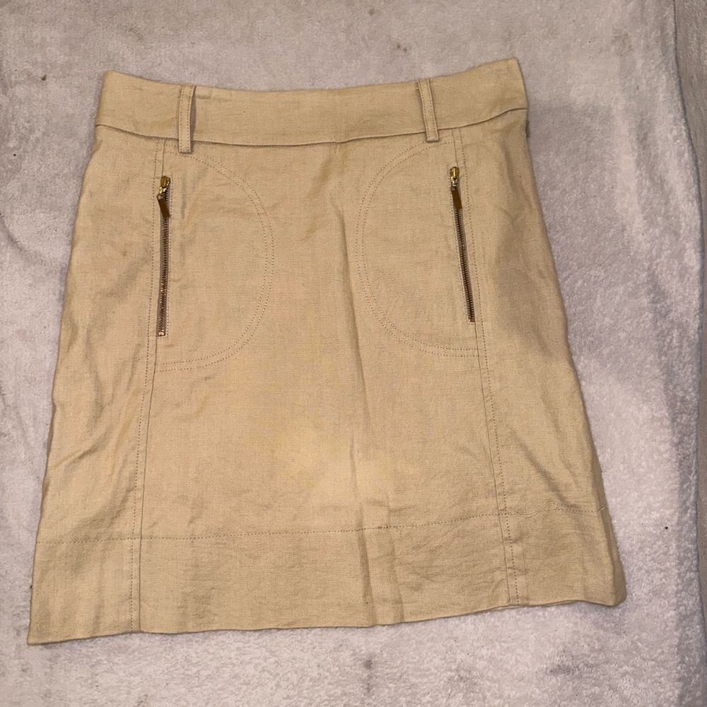 Tory Burch khaki tan skirt women’s size 6